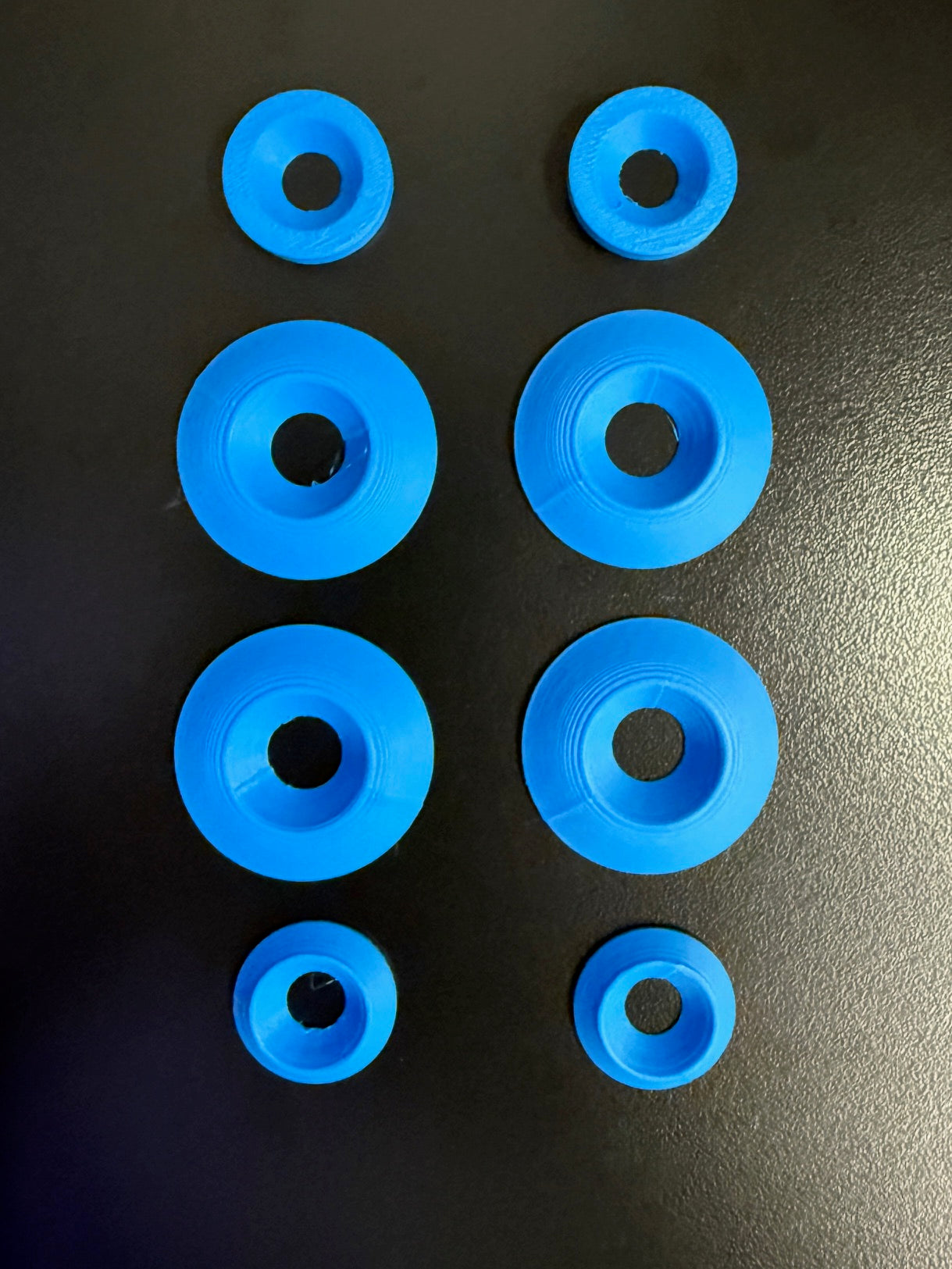 8-Piece Washer Set – 8mm & 6mm Conical + Countersunk (Custom Colors)